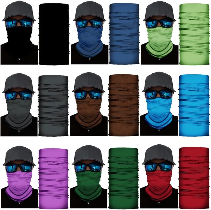 SIDAZON Neck Gaiter Mask,Bandana Gator Face Cover Mask Sun UV Protection,Neck Warmer Balaclava,Tube Face Scarf,Headband for Outdoor - Image 2